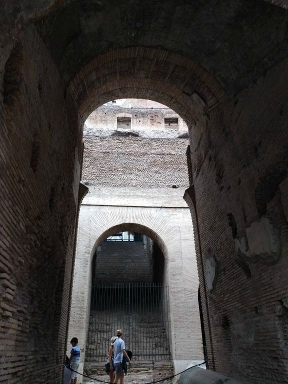 One of several corridors in the colosseum
